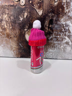 Rose strikket Lue med Dusk  Dekorativ Flaskepynt